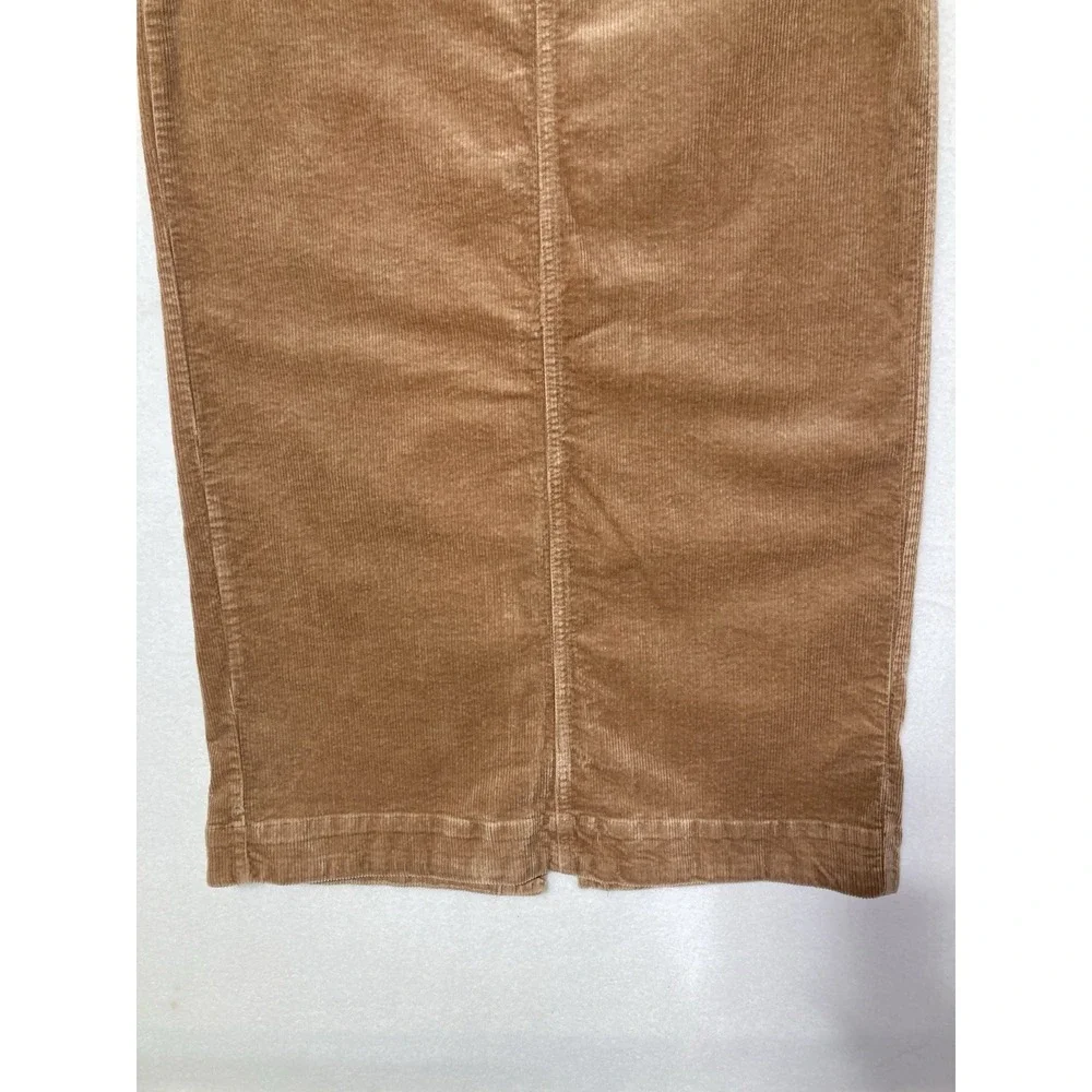Anthropologie‎ Colette SP Skirt Maeve Corduroy Maxi Mustard Brown Boho Grunge